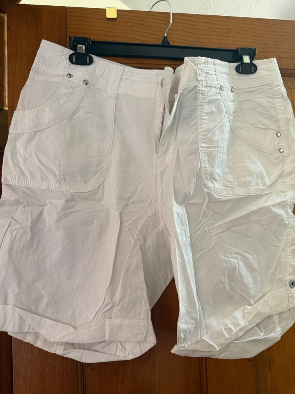 INC International Concepts White Women's Bermuda Shorts - Pocket Detail